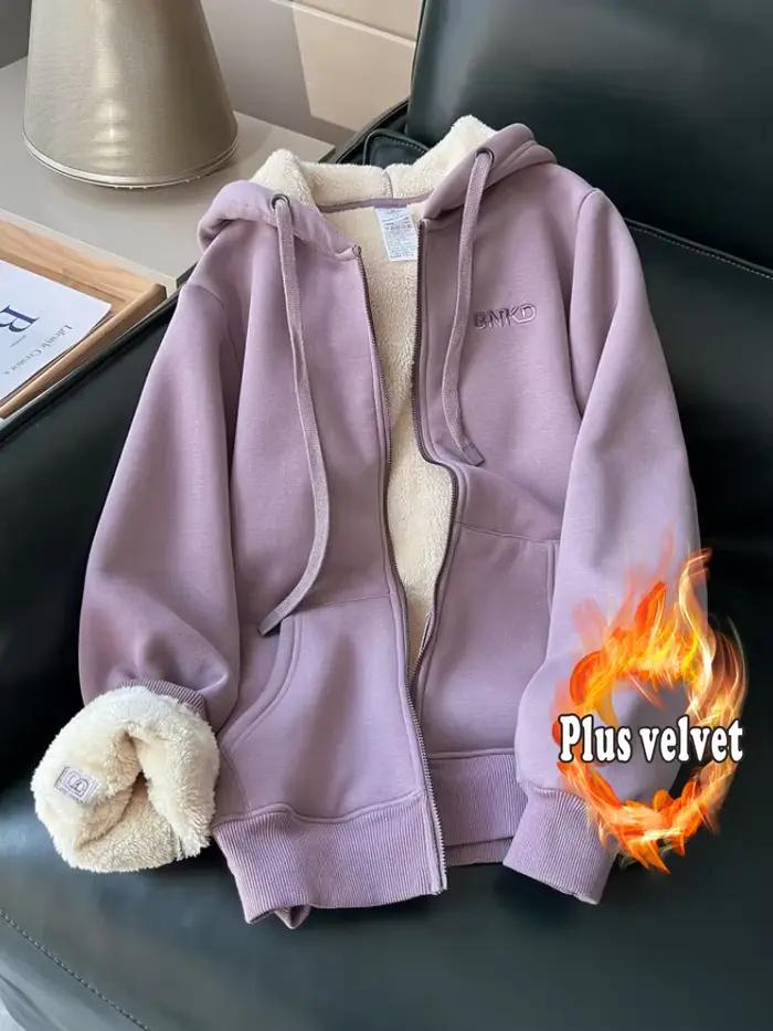 Pull à capuche doublé de sourire pour femme