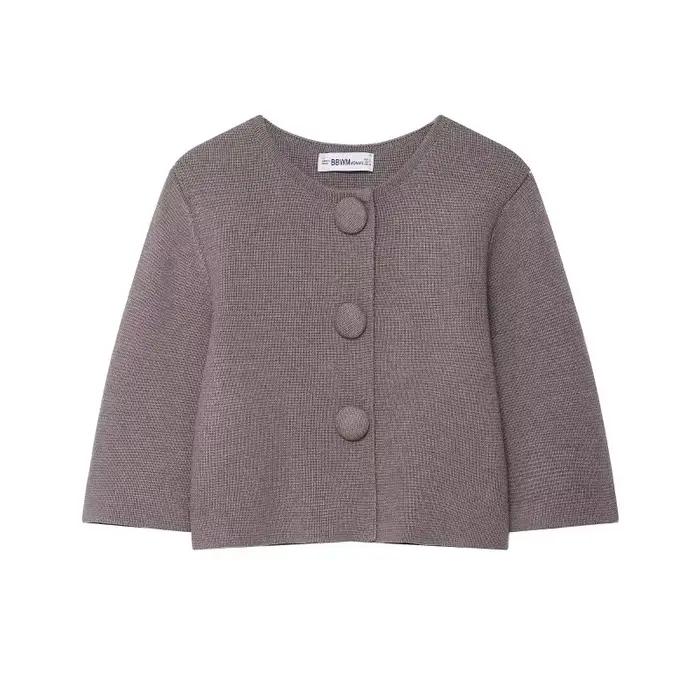 Cardigan CharmChant Femme Polyester Bleu Ciel Coupe Ample Streetwear Automne Hiver Occasions Spéciales