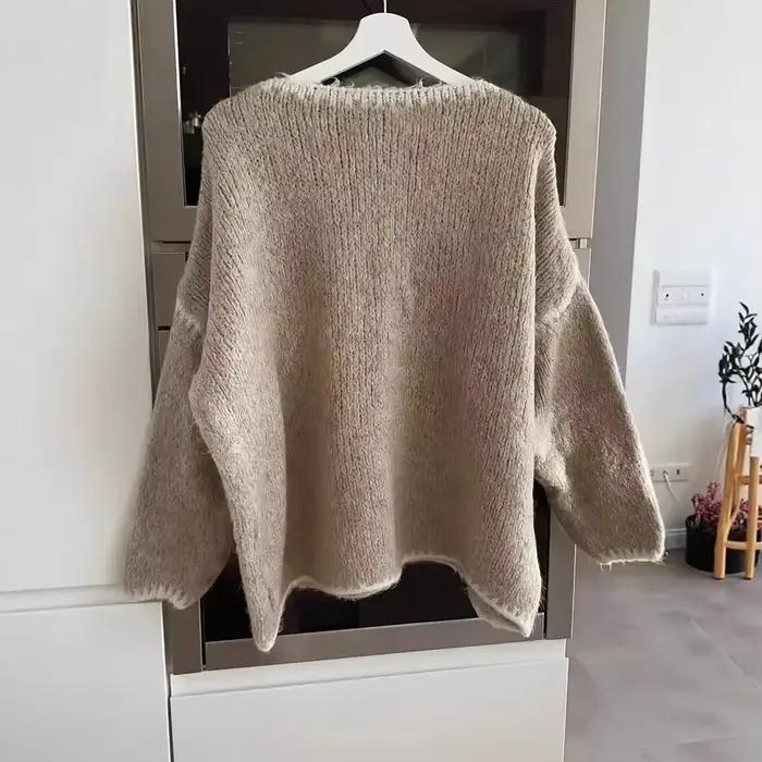 Pull en polyester décontracté pour femmes, confortable et élégant pour l'automne et l'hiver occasions spéciales
