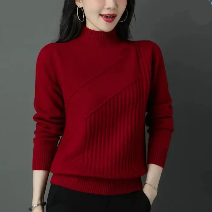 Pull à col mi-haut pour femme