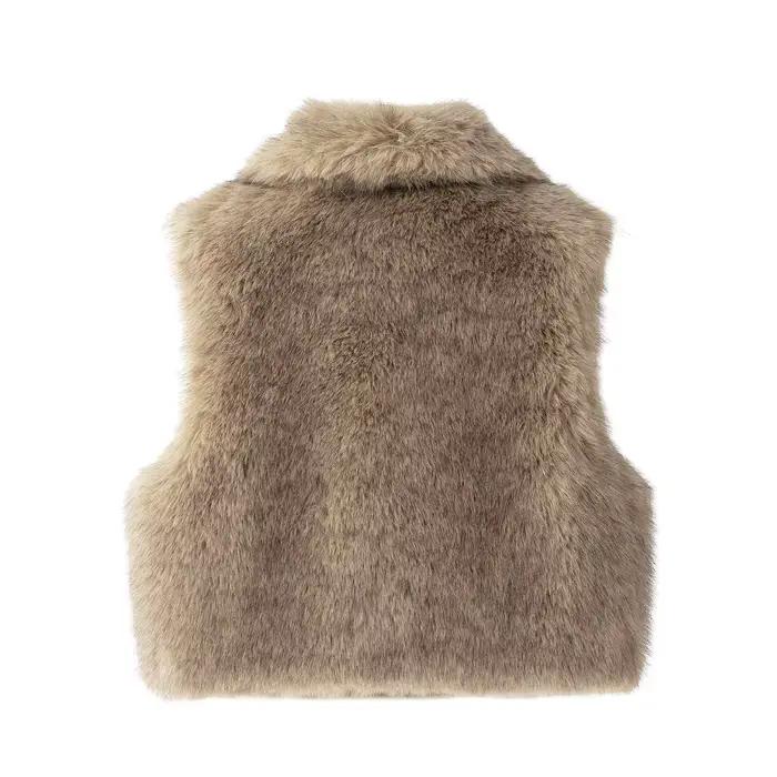Gilet bywindto fourrure ample pour femmes automne hiver confortable et élégant à offrir pour diverses occasions