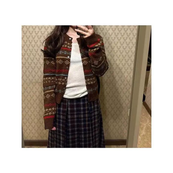Design Sense – Cardigan en Jacquard pour femme