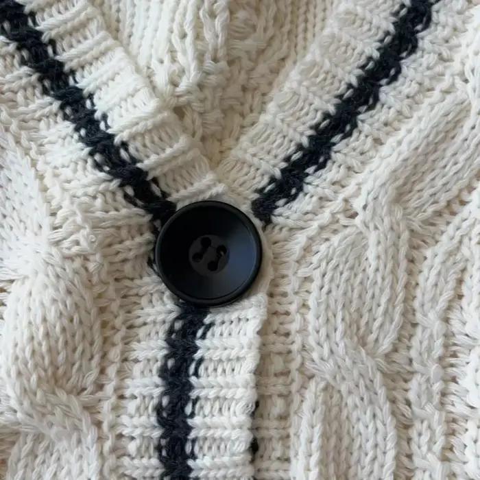 Cardigan folklorique Beige pour femmes