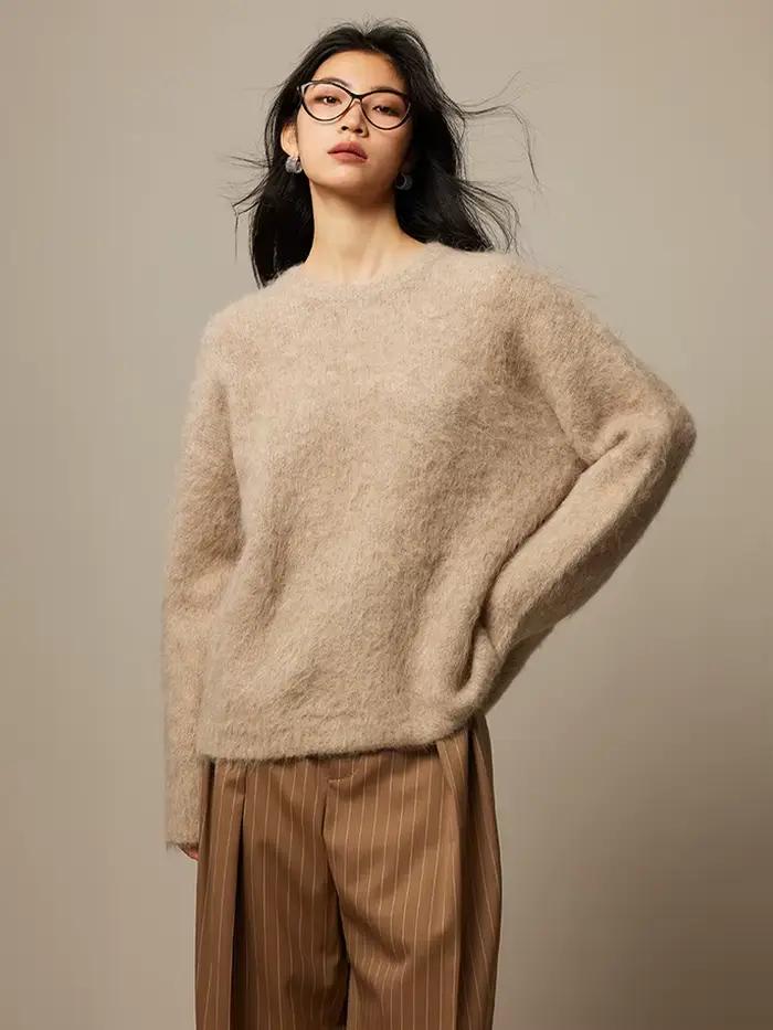 Pulls chauds en alpaga pour femme