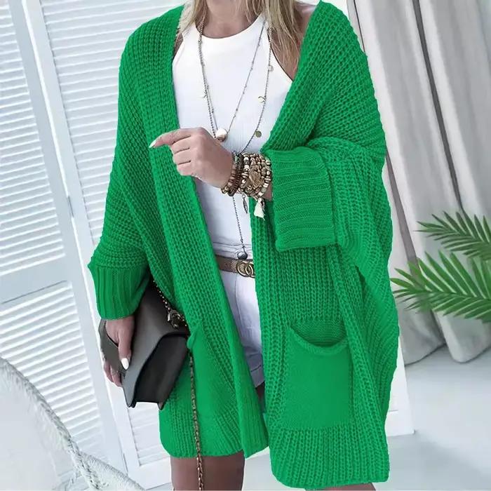Cardigan Long UZZDSS en Polyester Style Décontracté pour Femmes Occasions Quotidiennes et Spéciales