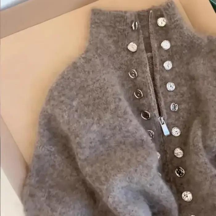 Cardigans tricotés moelleux de luxe pour femmes