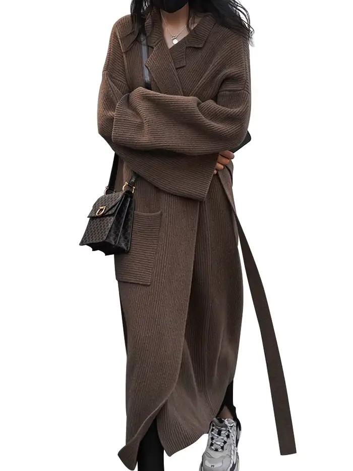 Cardigan à manches longues vintage pour femmes