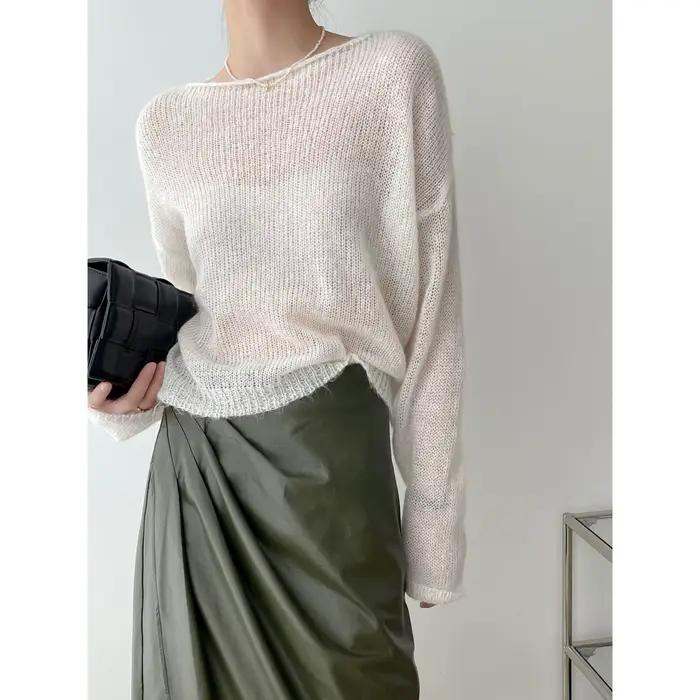 Cardigan en tricot Mohair doux
