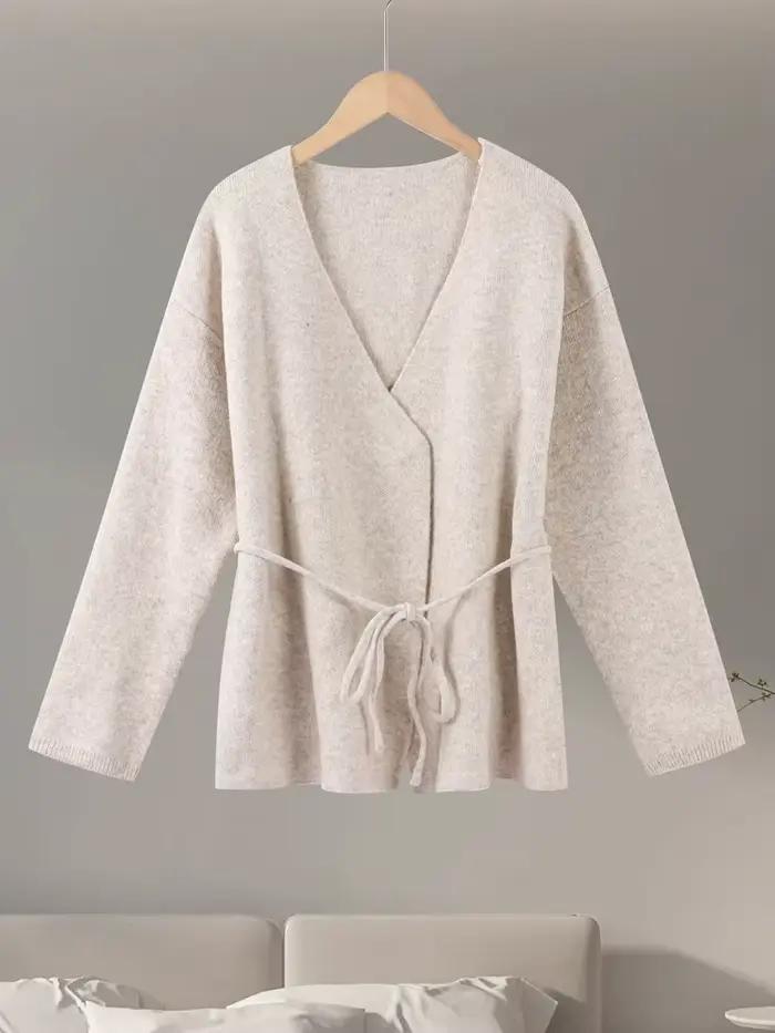 Cardigan en tricot décontracté pour femme