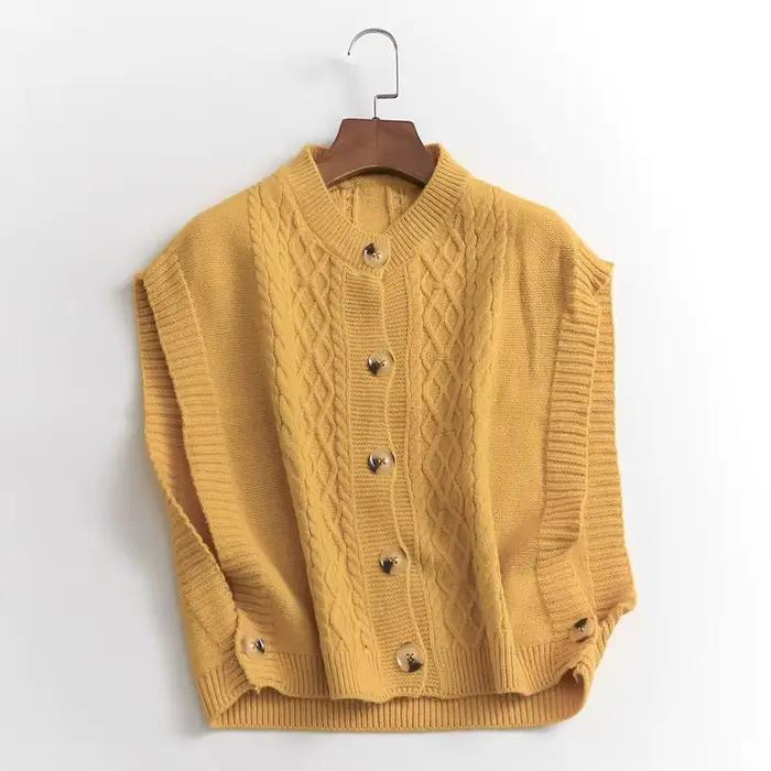 Pull en tricot torsadé pour femme