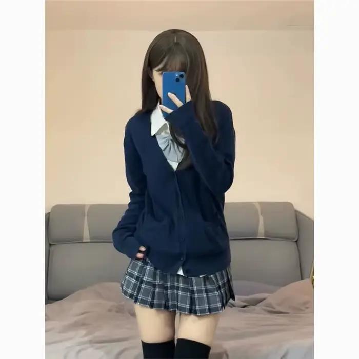 Cardigan en tricot à manches longues JK pour femme