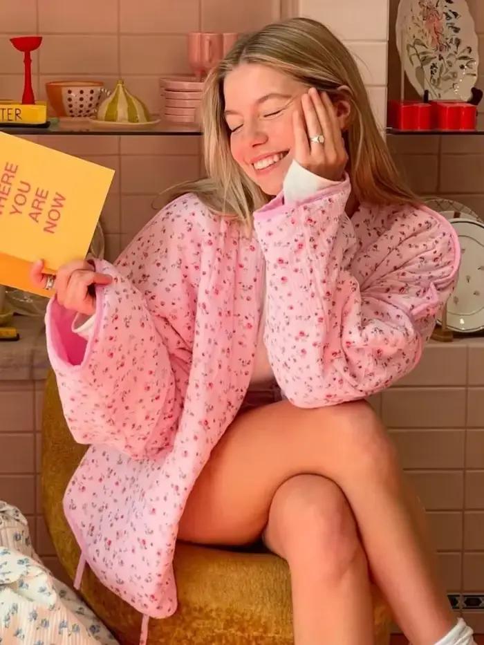 Cardigan imprimé Floral pour femme