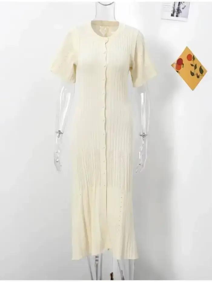 Robe longue en tricot pour femmes