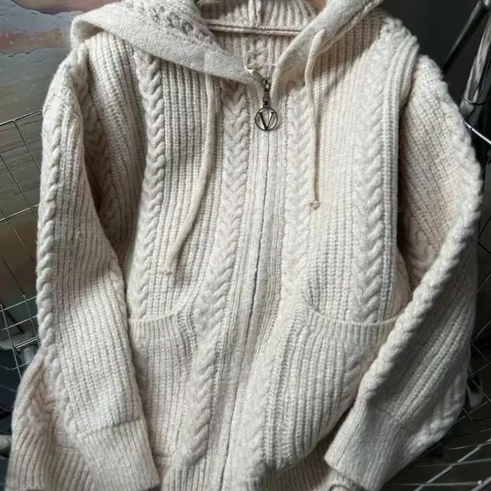 Cardigan à fermeture éclair pour femme