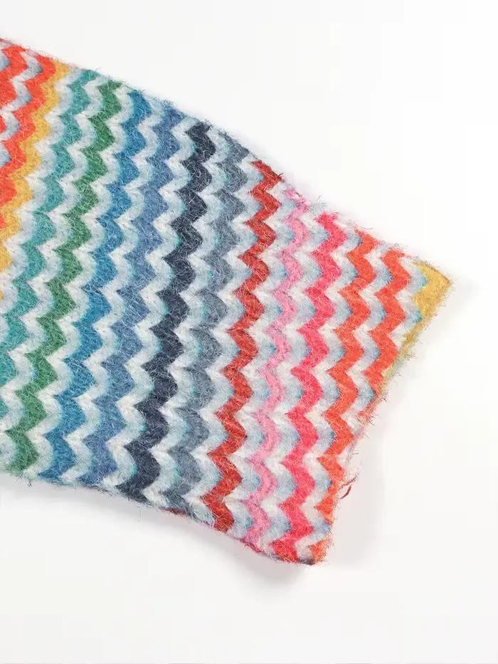 Pull tricoté à col rond pour femme