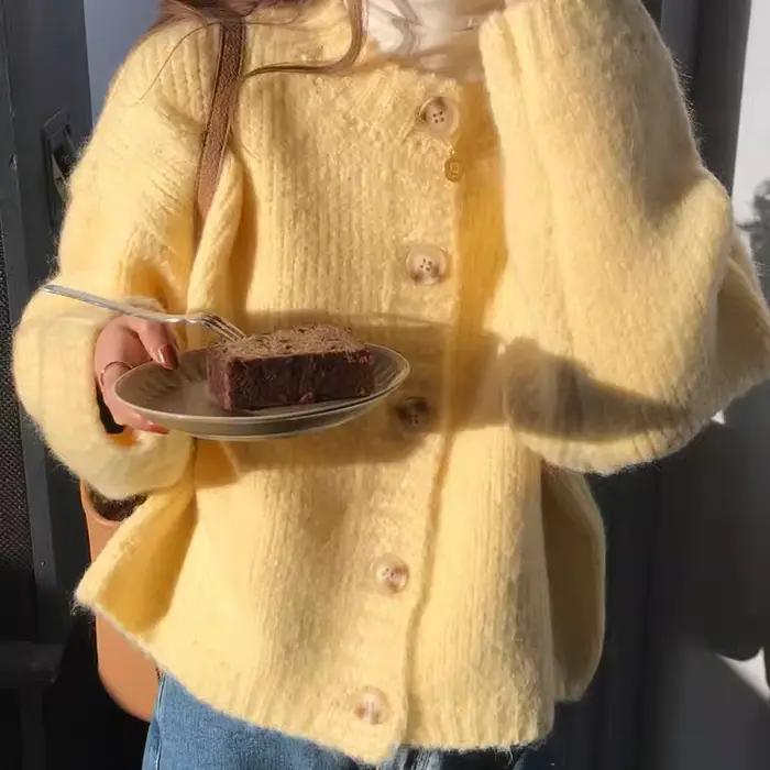 Cardigan ample en tricot pour femme