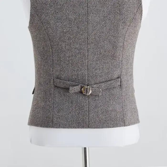 Gilet en laine à chevrons britannique de Style italien