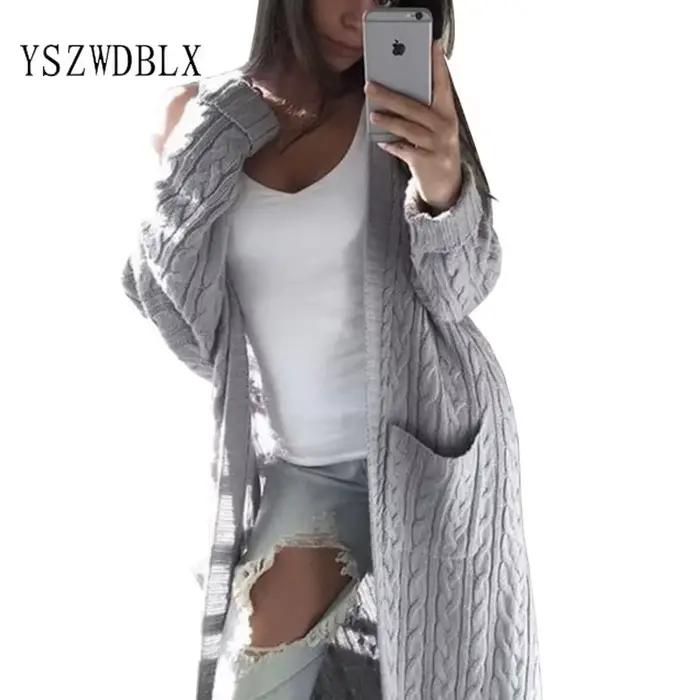 Cardigans longs pour femmes en coton