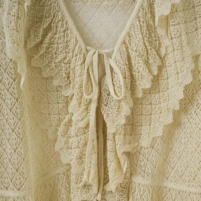 Cardigan en lin mélangé pour femme