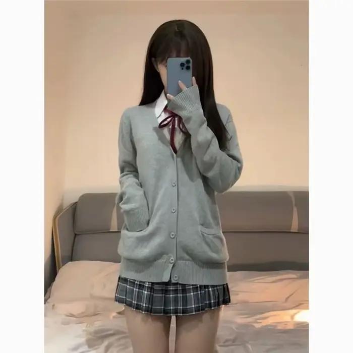 Cardigan en tricot à manches longues JK pour femme