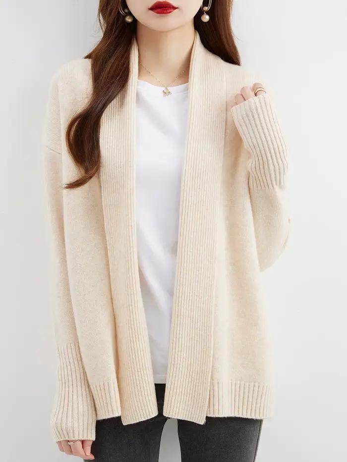 Cardigan en laine mérinos pour femme