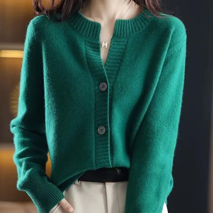 Cardigans femme tricoté hiver 2025 tendance hauts à la mode Cardigan pour femmes pull Vintage haute qualité chandails Style coréen