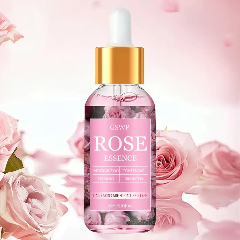 GSWP Essence hydratante à la rose, magnifiquement emballée, hydrate en profondeur, éclaircit le tein