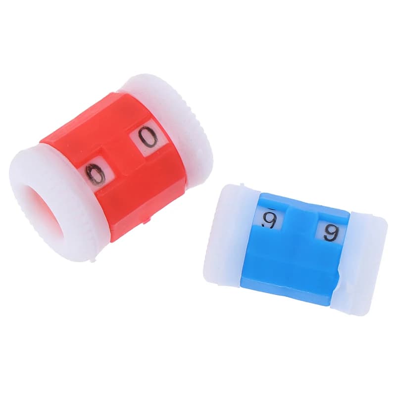 Compteur de NucleoCounter en Plastique Triblockchain, 2 Grands Rouges + 2 Petits Bl192., Gox Grossie