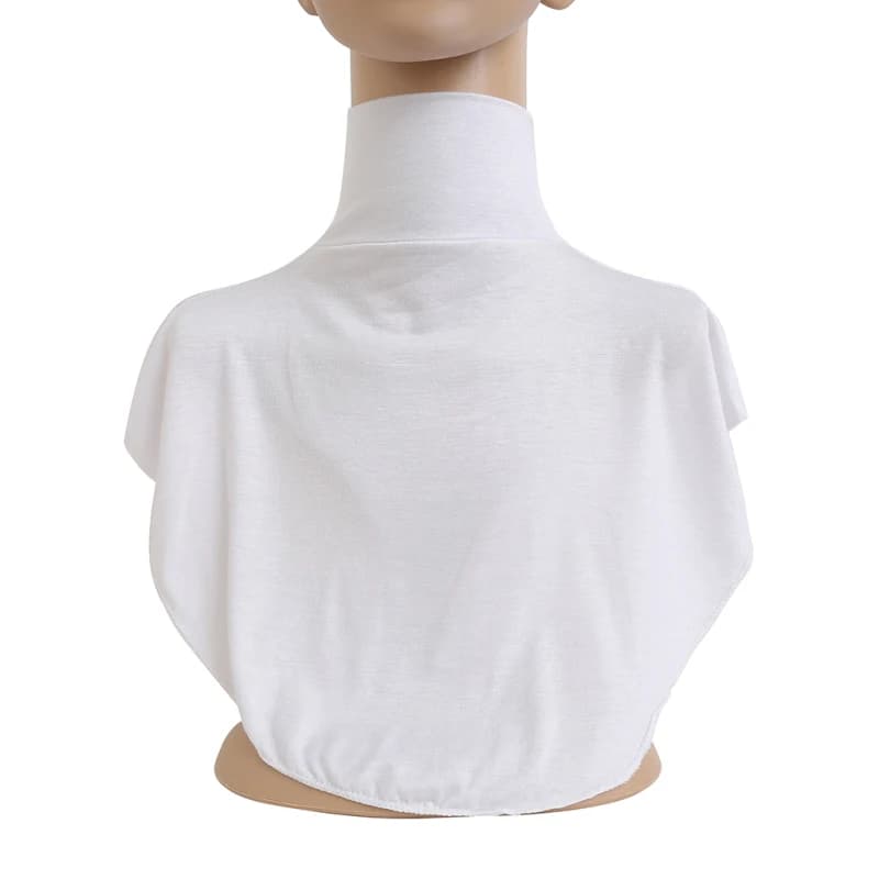 Faux Col Roulé pour Femme Musulmane, Extensions Hijab Islamique, Couverture à Col Haut, Demi-Haut Br