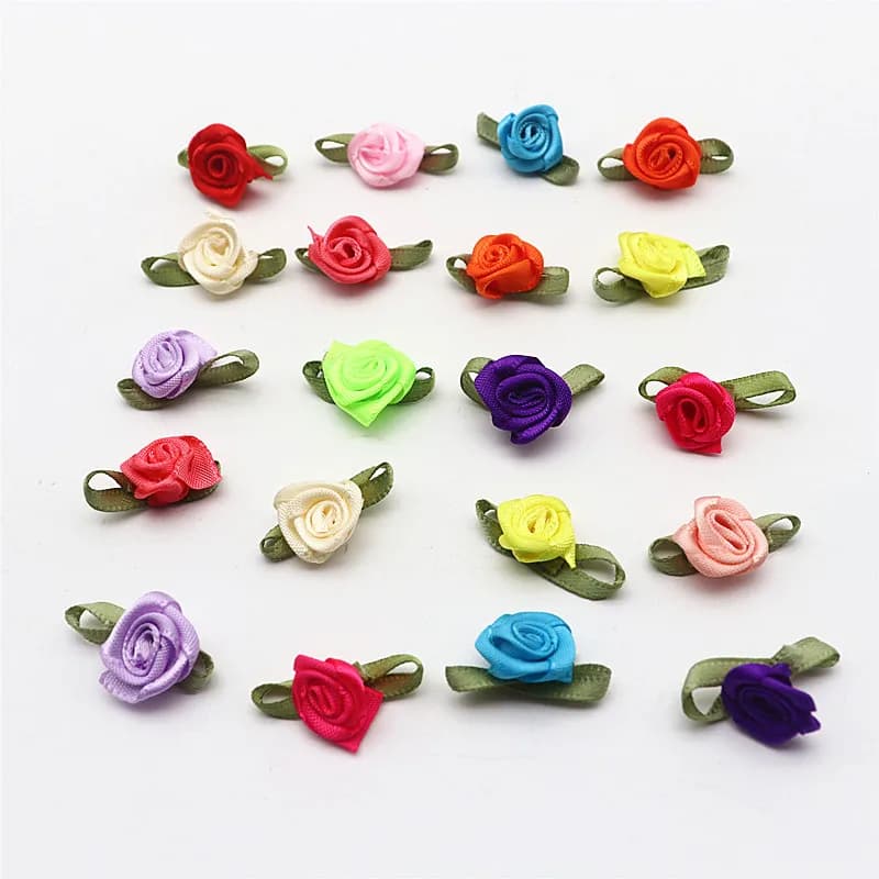 Accessoires pour cheveux faits à la main, avec petites feuilles, bouton de rose, épingle à cheveux b