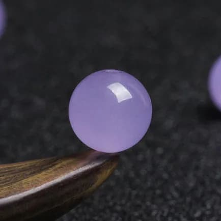 4A naturel lavande violet calcédoine perle unique bricolage perles fabrication de bijoux