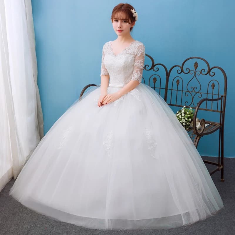Robe De mariée à col bateau, avec traîne brosse, robe De bal, à lacets, personnalisée, nouvelle coll