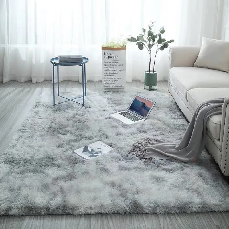 Grands tapis moelleux pour salon moderne, tapis en peluche pour chambre d'enfant, tapis en fourrure 