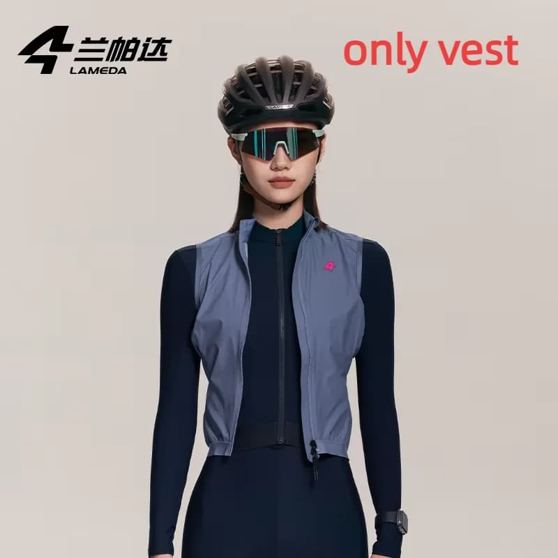 Lameda gilet de cyclisme coupe-vent hydrofuge gilet de vélo respirant séchage rapide gilet de cyclis