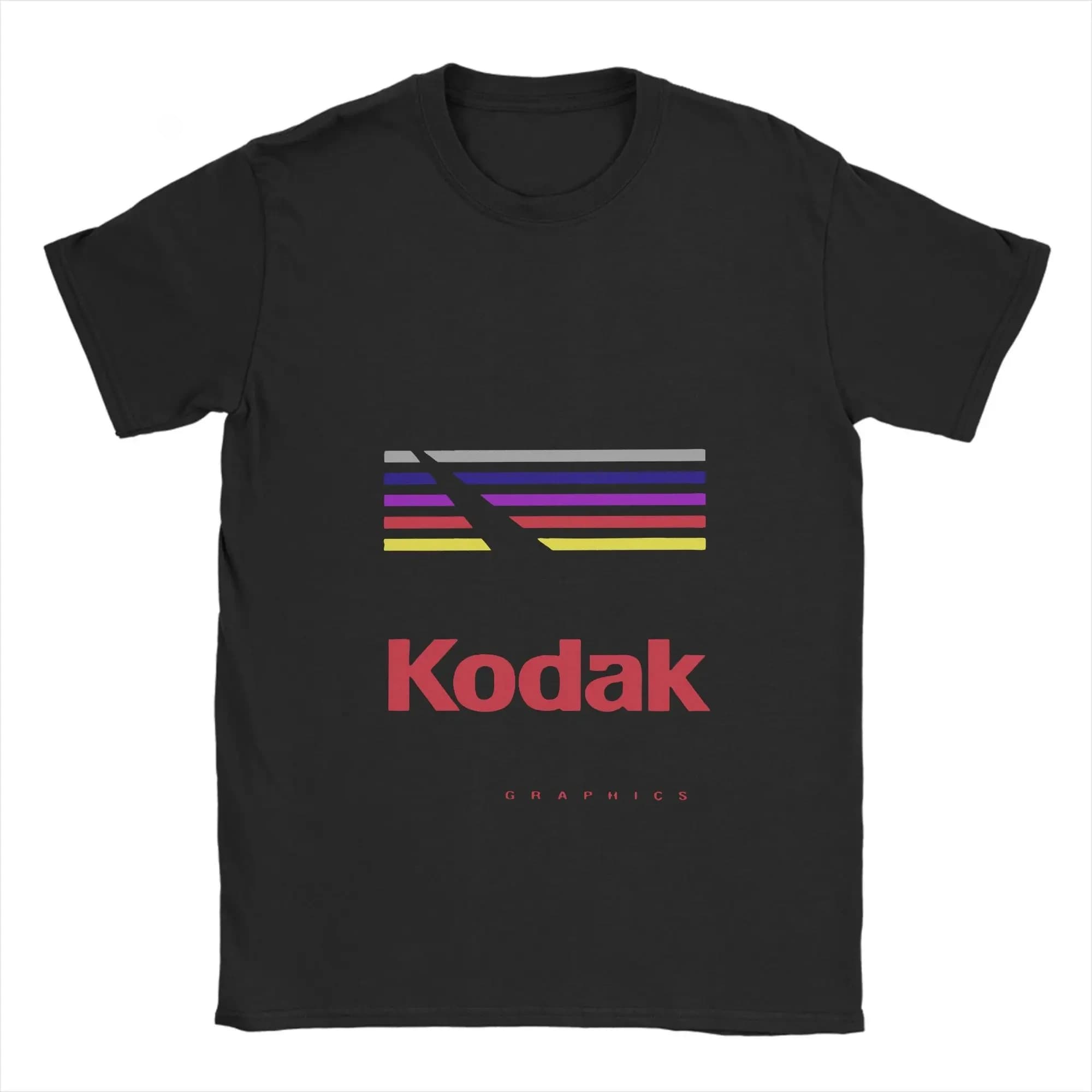 T-shirt d'été 2026 Kodak pour hommes et femmes, à manches courtes, style pop, classique, personnalis