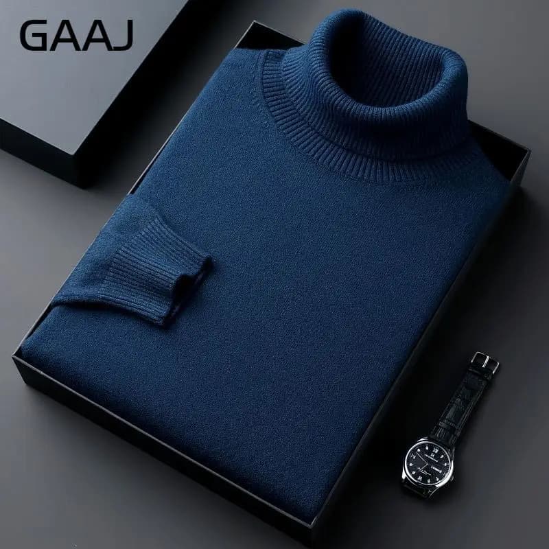 GAAJ marque hommes pull en cachemire, 18 couleurs pulls tricotés, hiver à manches longues pulls, fem