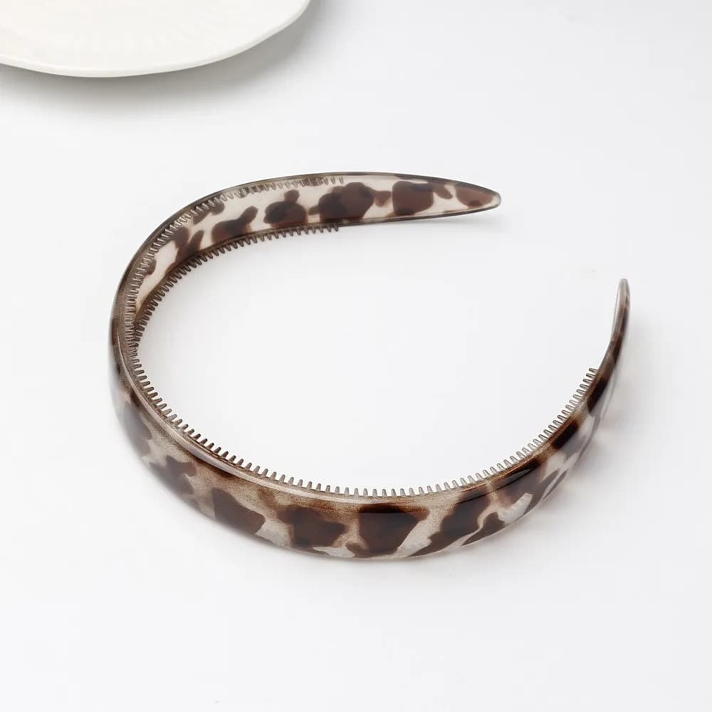 Serre-tête tendance en acétate motif léopard, bandeau tortue pour femme, accessoires de coiffure ant