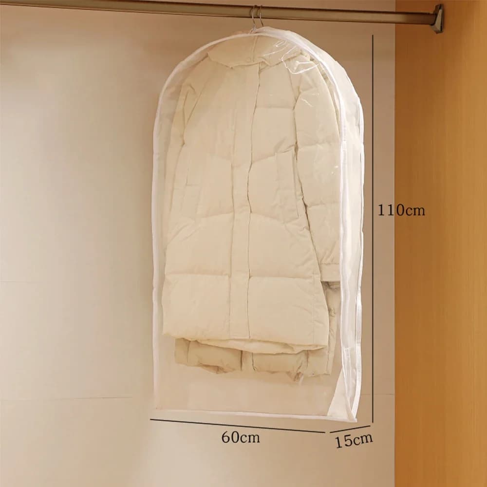 Sacs de rangement pour armoire, sac de compression d'air pour doudoune, sac suspendu avec fermeture 