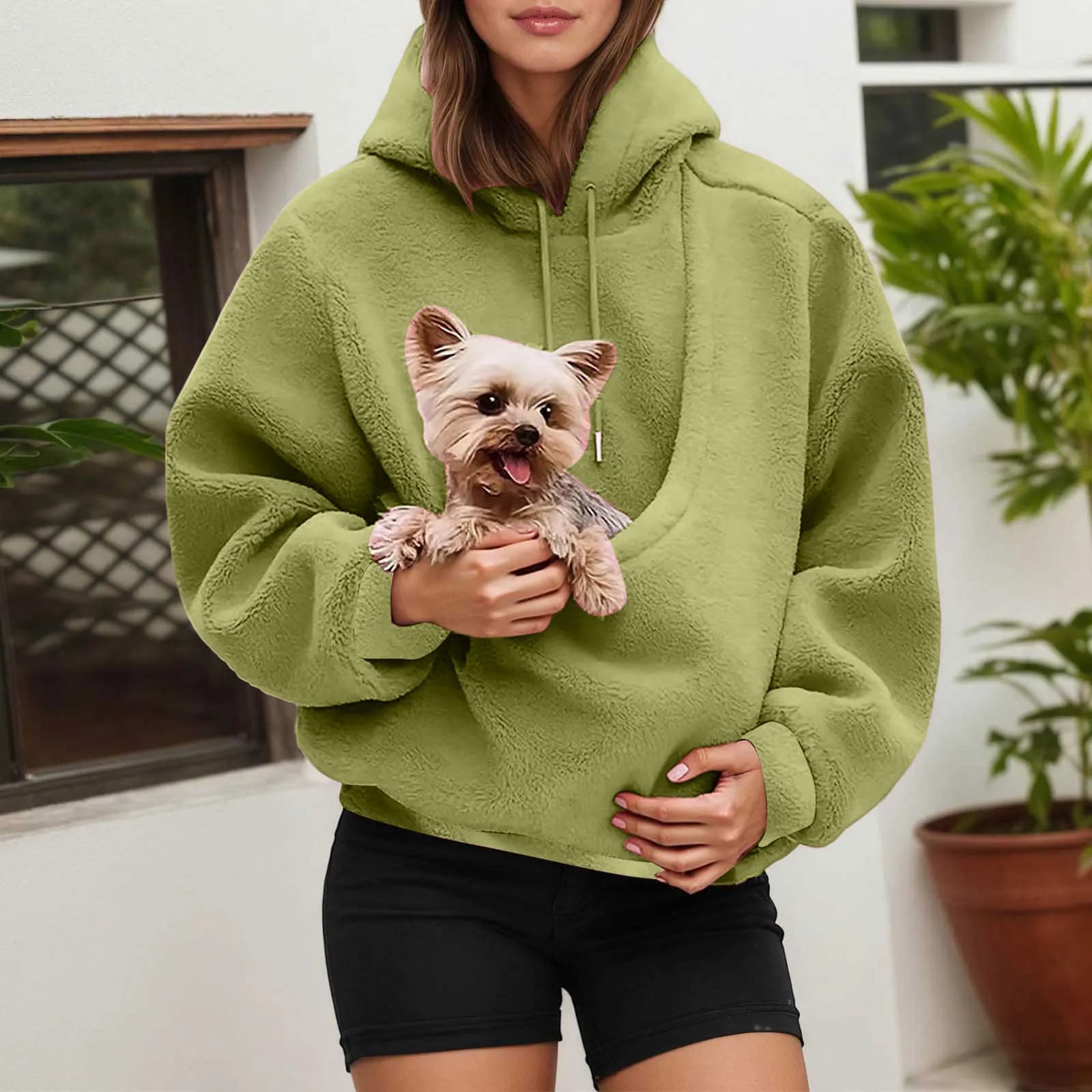 Sweat à capuche pour amoureux des chats, kangourou, support pour animaux de compagnie, grande poche,