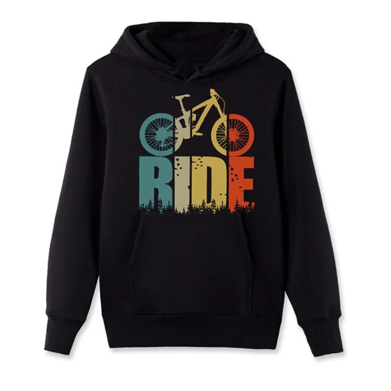 Sweat à capuche zippé Smile pour cyclistes et motards, sweat à capuche rétro, surroulez votre VTT, s