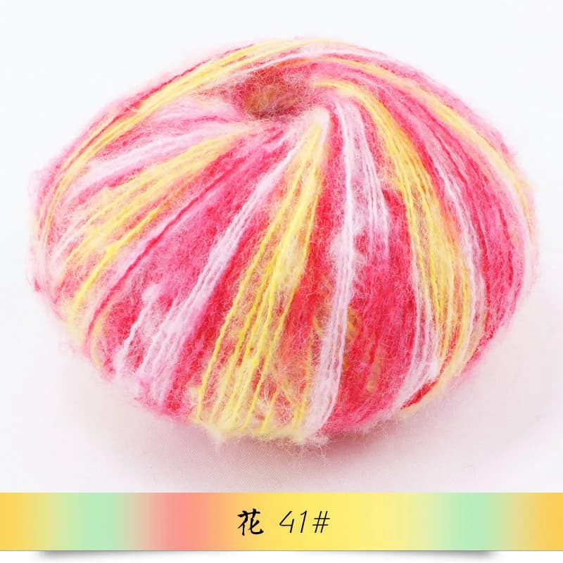 Fil de Mohair fil à tricoter fleur bébé cheval mer pull bébé écharpe châle câblage fil de laine Fine