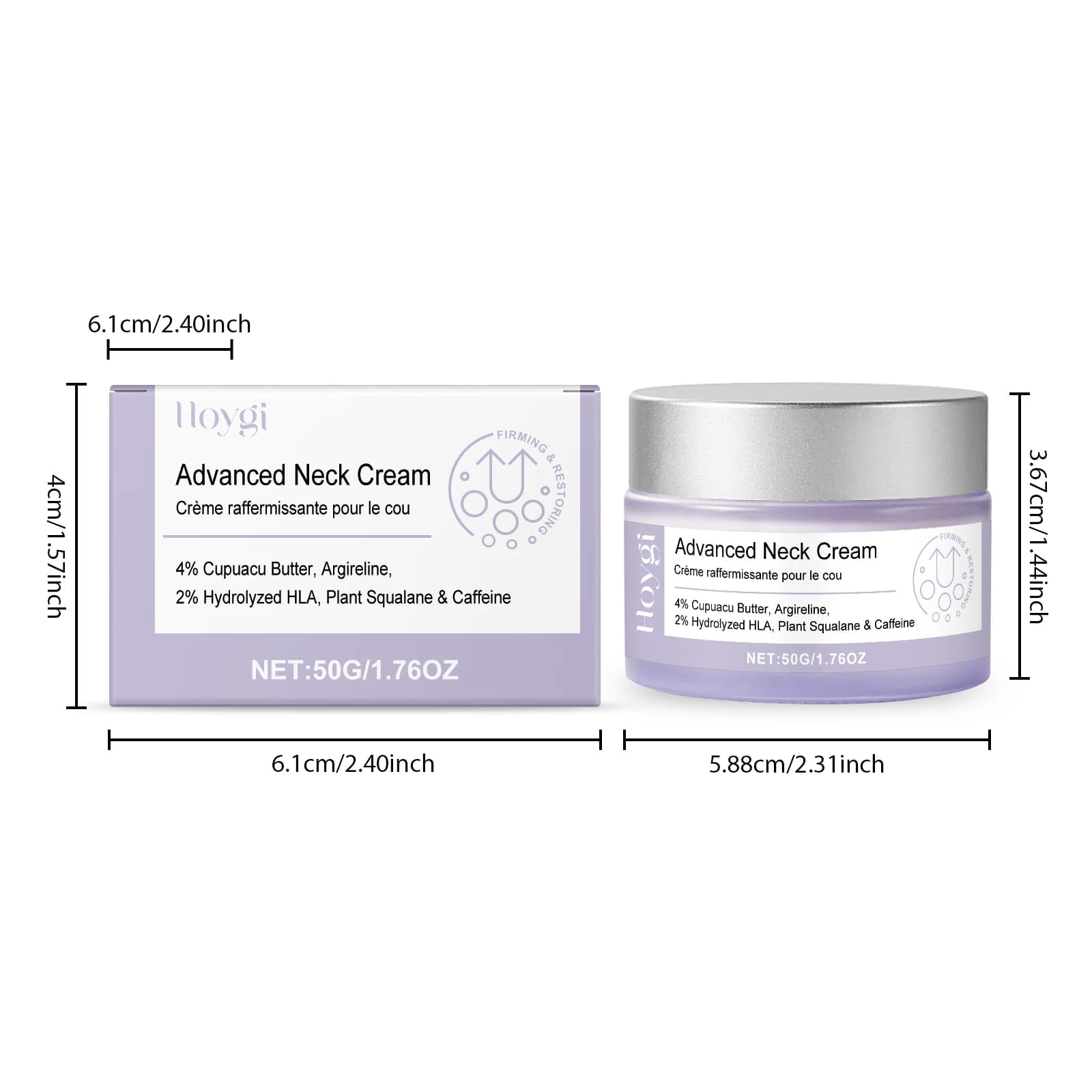 Crème raffermissante pour le cou au peptide, pour le cou d'ordinateur, le double menton, la peau rel