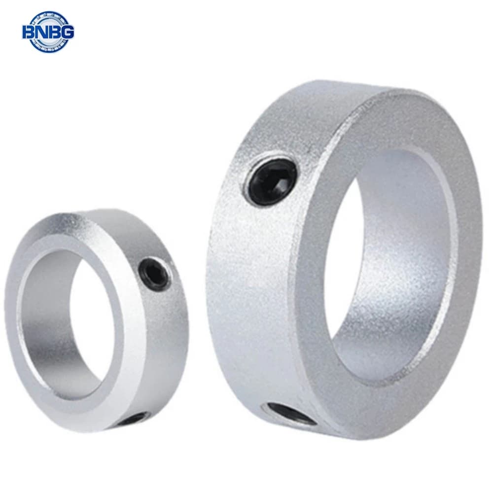 Collier de retenue d'arbre en alliage d'aluminium avec vis de fixation et vis de positionnement