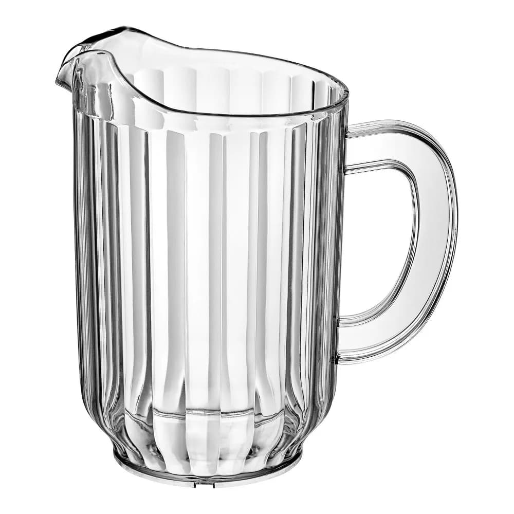 Pichet à Boissons Rayé en PC Transparent, Résistant aux Chutes, Carafe à Eau Froide, Résistant à la 
