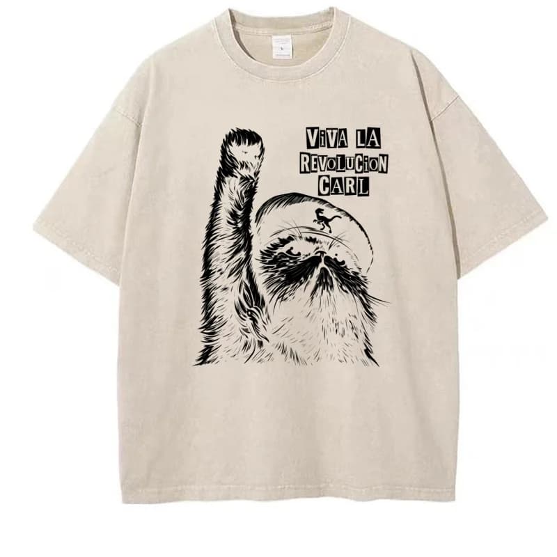 T-shirt unisexe vintage imprimé Viva La Revolucion Carl Dungeon Crawler Carl, motif Princess Donut M