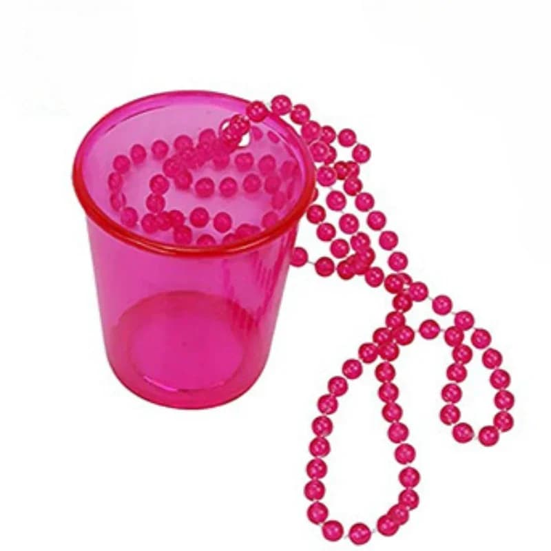 Collier de Verre à Shot en Plastique sur Perles, Standard, ixd'Enterrement de Vie de Jeune Fille, An