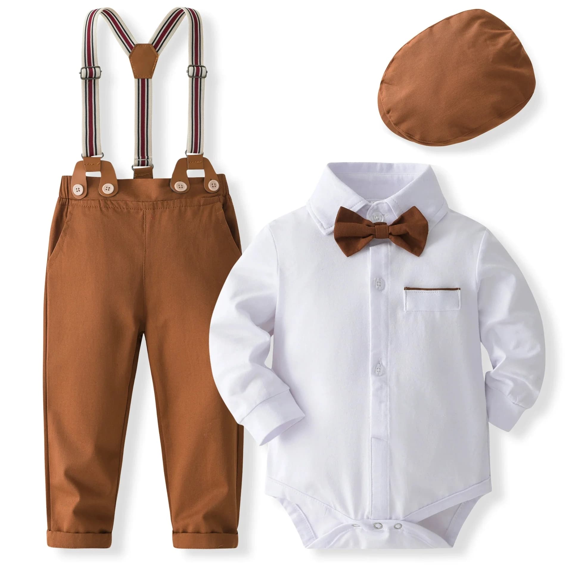 Vêtements pour bébé garçon de 0 à 24 mois, costumes pour bébé garçon, 4 pièces, tenues de baptême et
