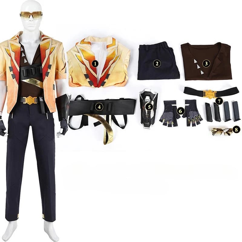 Jeu Valorant Tejo Cosplay Costume hommes combinaison noël Halloween Tejo Costumes bande dessinée Con