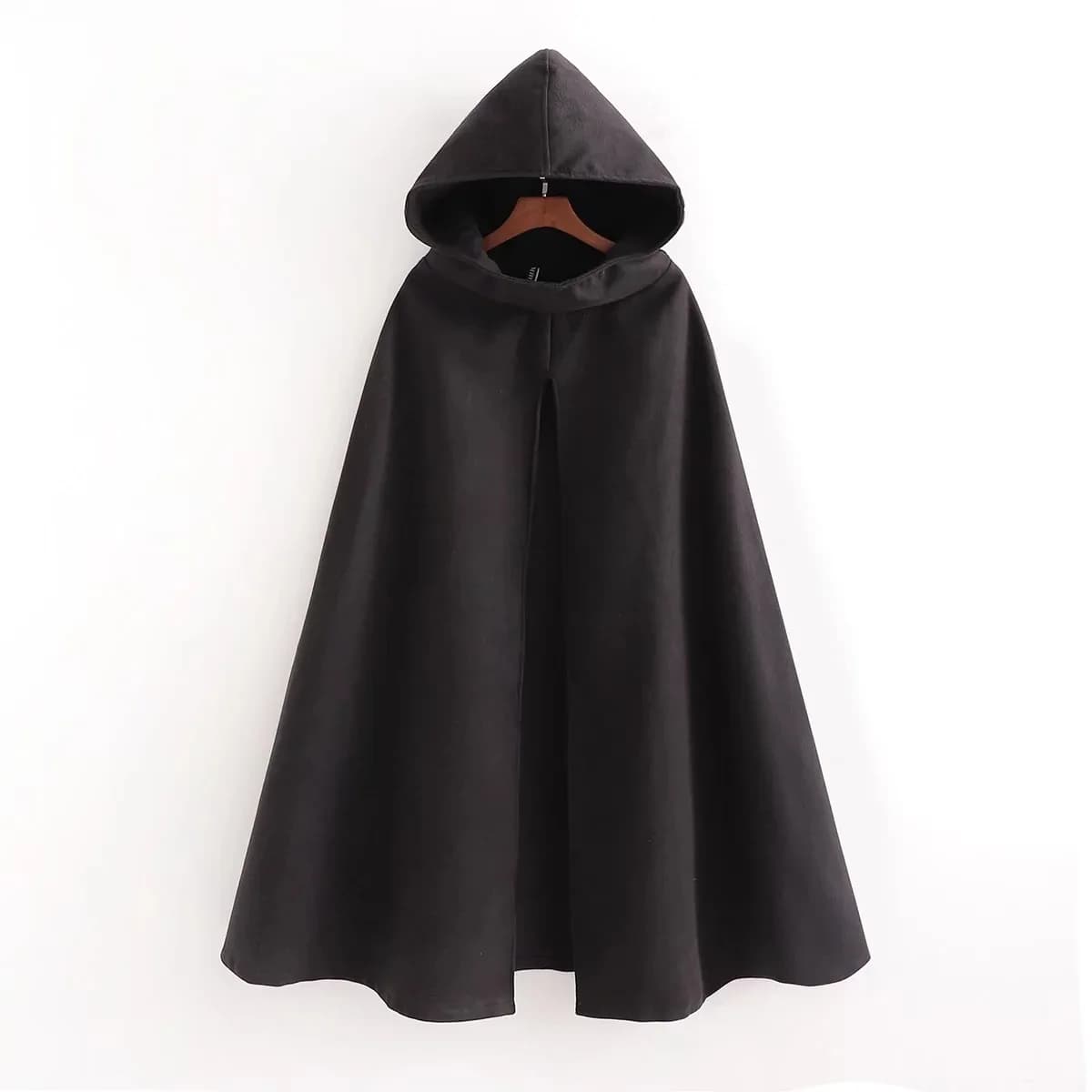 Sweat à capuche poilu personnalisé avec Cape à fourche haute pour femme, nouvelle collection automne