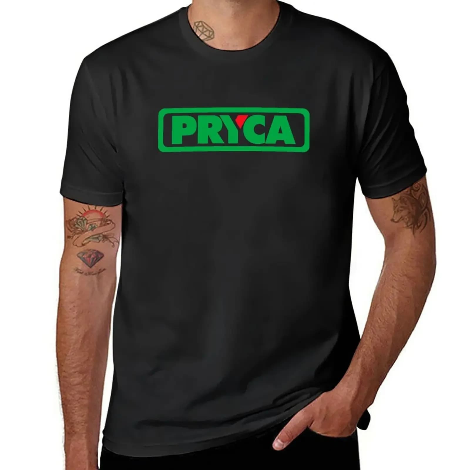 T-shirt Pryca pour hommes, vêtements d'été, pack de t-shirts, nouveau